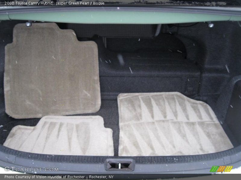 Jasper Green Pearl / Bisque 2008 Toyota Camry Hybrid
