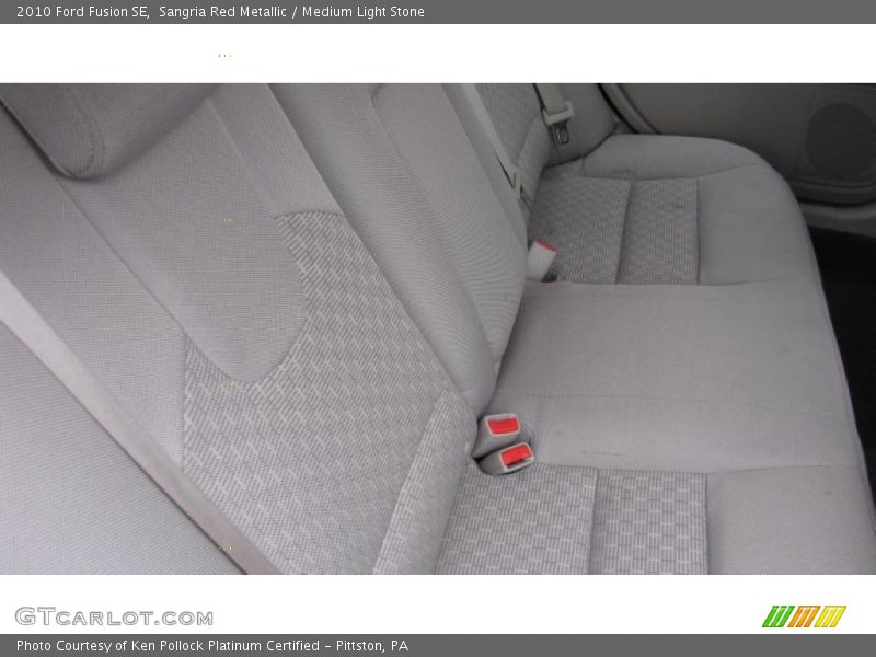 Sangria Red Metallic / Medium Light Stone 2010 Ford Fusion SE
