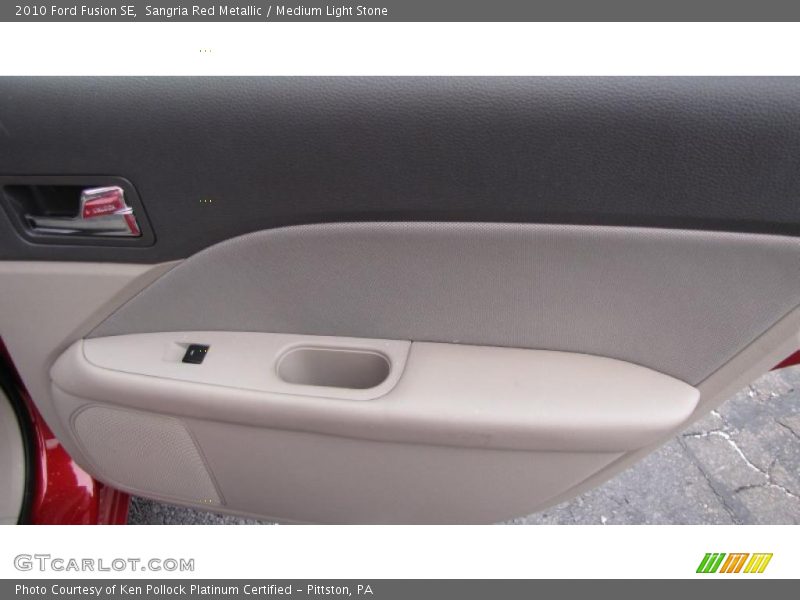 Sangria Red Metallic / Medium Light Stone 2010 Ford Fusion SE