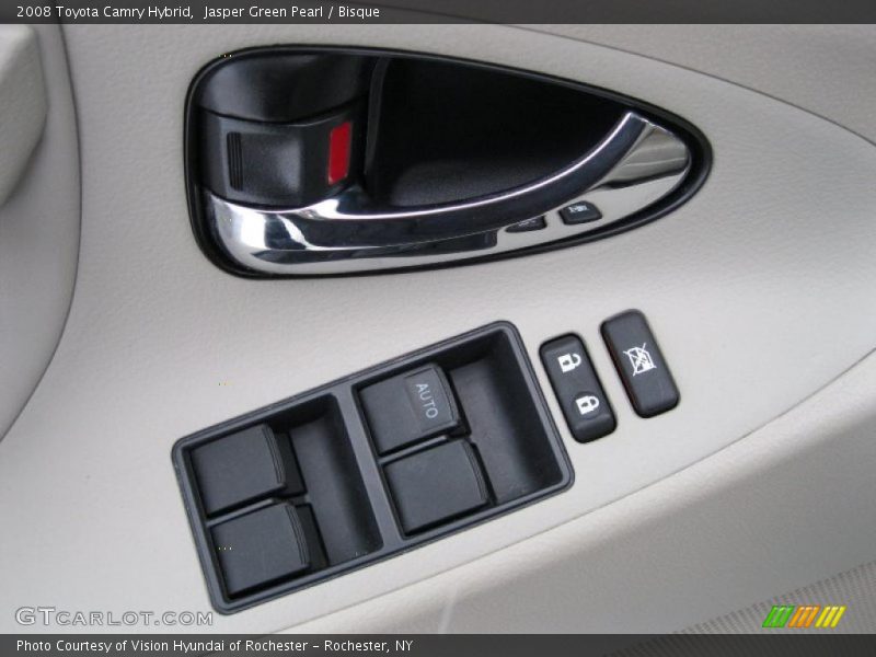 Jasper Green Pearl / Bisque 2008 Toyota Camry Hybrid