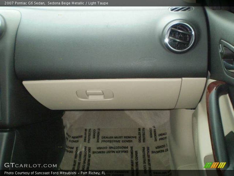 Sedona Beige Metallic / Light Taupe 2007 Pontiac G6 Sedan