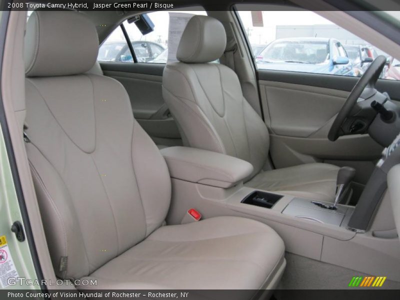Jasper Green Pearl / Bisque 2008 Toyota Camry Hybrid