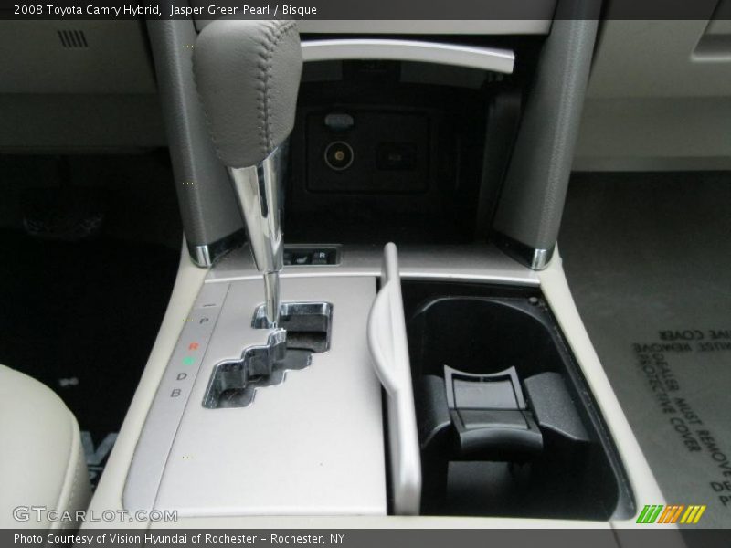 Jasper Green Pearl / Bisque 2008 Toyota Camry Hybrid
