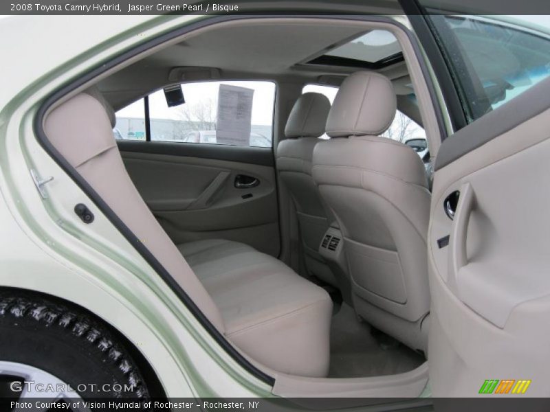 Jasper Green Pearl / Bisque 2008 Toyota Camry Hybrid