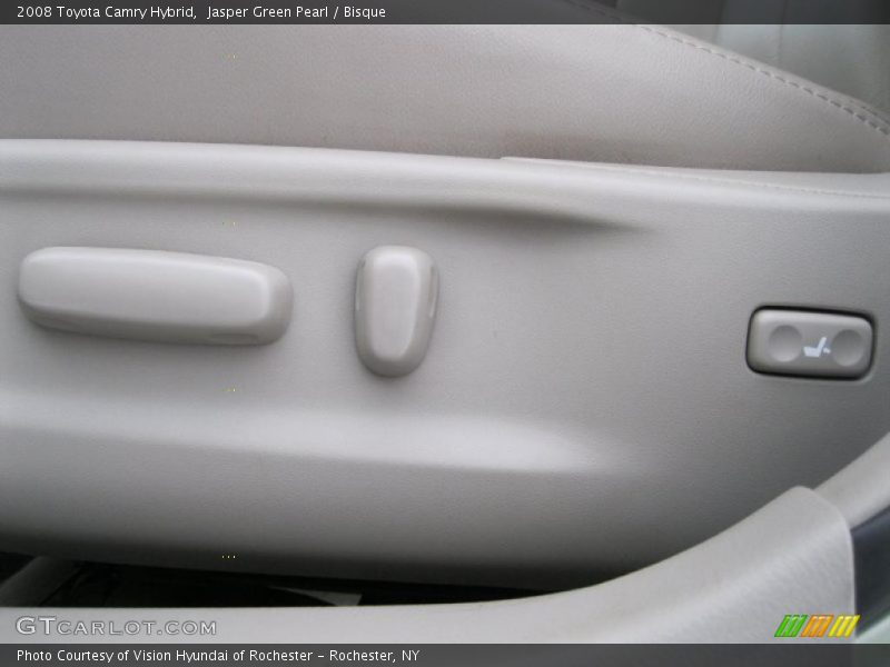 Jasper Green Pearl / Bisque 2008 Toyota Camry Hybrid