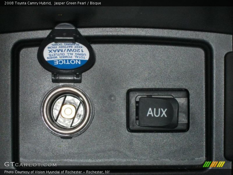 Jasper Green Pearl / Bisque 2008 Toyota Camry Hybrid