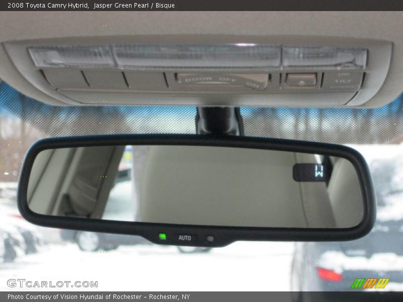 Jasper Green Pearl / Bisque 2008 Toyota Camry Hybrid