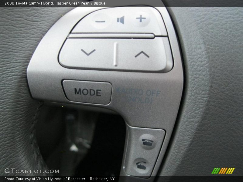 Jasper Green Pearl / Bisque 2008 Toyota Camry Hybrid