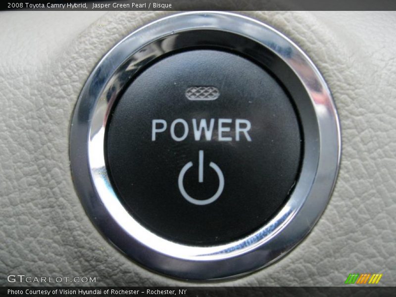 Jasper Green Pearl / Bisque 2008 Toyota Camry Hybrid