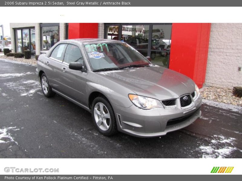 Steel Gray Metallic / Anthracite Black 2006 Subaru Impreza 2.5i Sedan