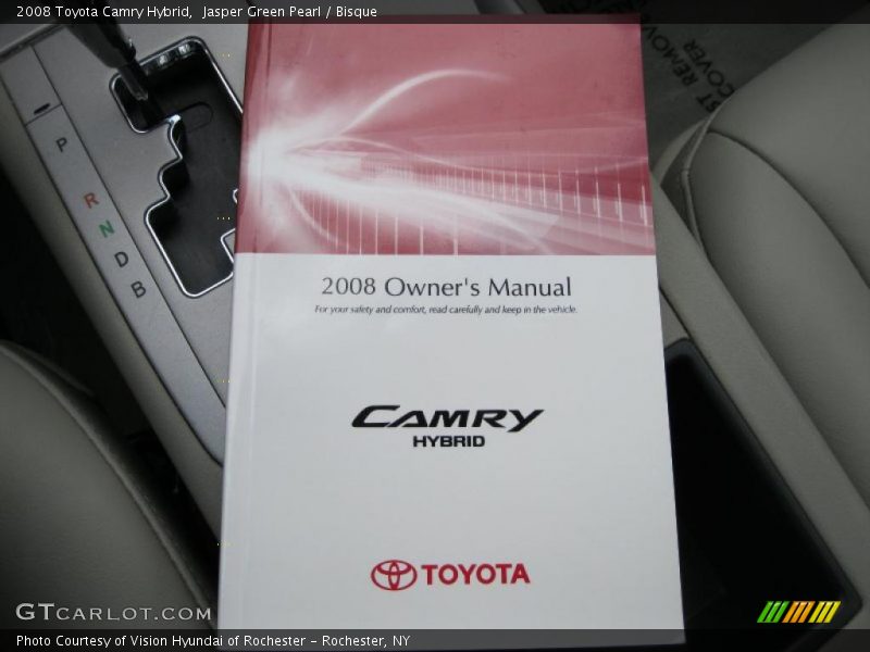 Jasper Green Pearl / Bisque 2008 Toyota Camry Hybrid