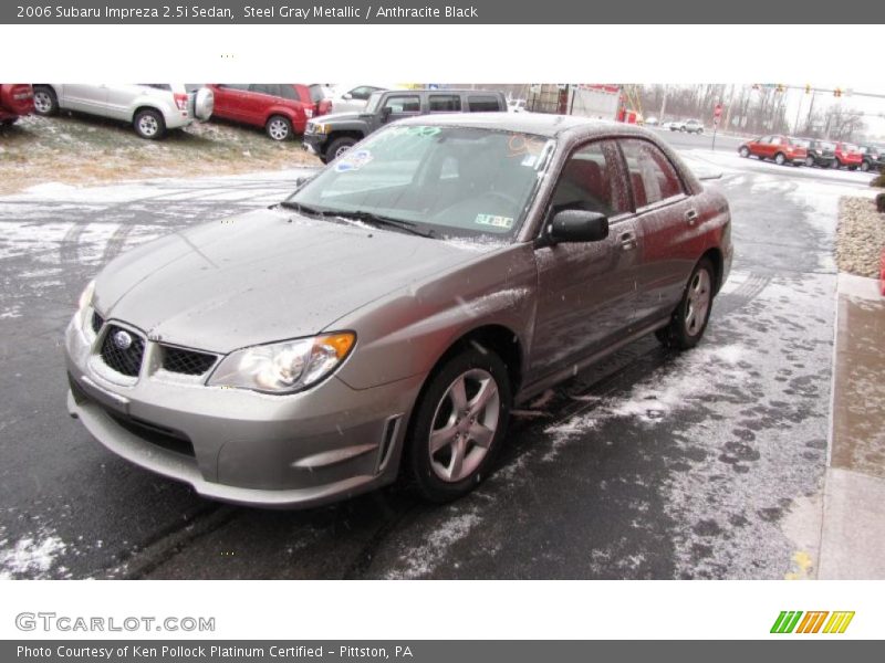 Steel Gray Metallic / Anthracite Black 2006 Subaru Impreza 2.5i Sedan