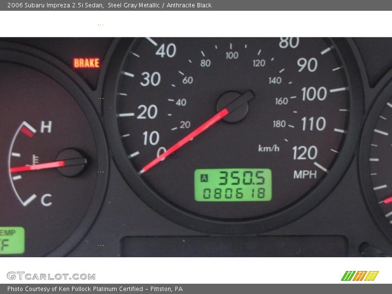 Steel Gray Metallic / Anthracite Black 2006 Subaru Impreza 2.5i Sedan