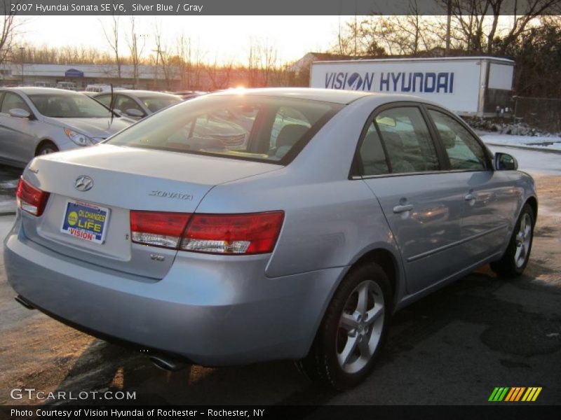 Silver Blue / Gray 2007 Hyundai Sonata SE V6