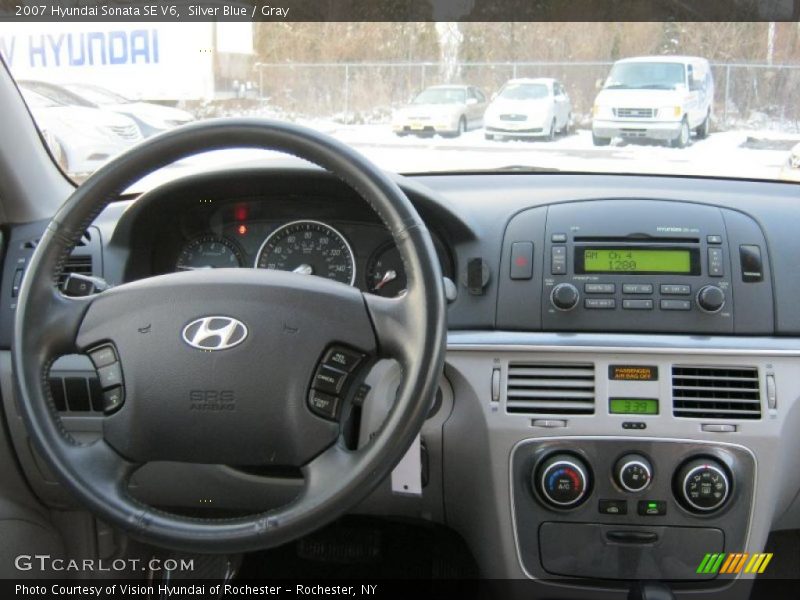 Silver Blue / Gray 2007 Hyundai Sonata SE V6
