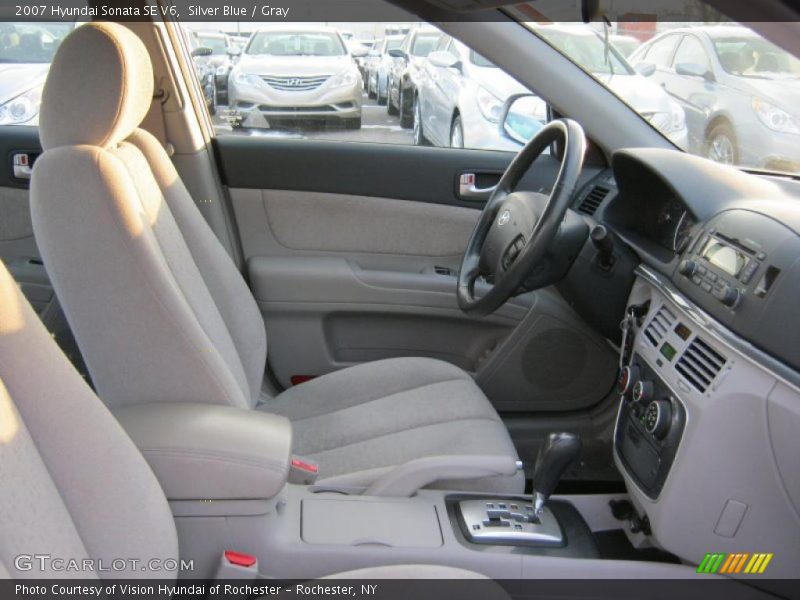 Silver Blue / Gray 2007 Hyundai Sonata SE V6