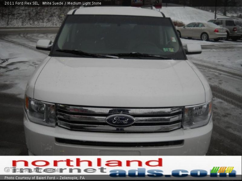 White Suede / Medium Light Stone 2011 Ford Flex SEL