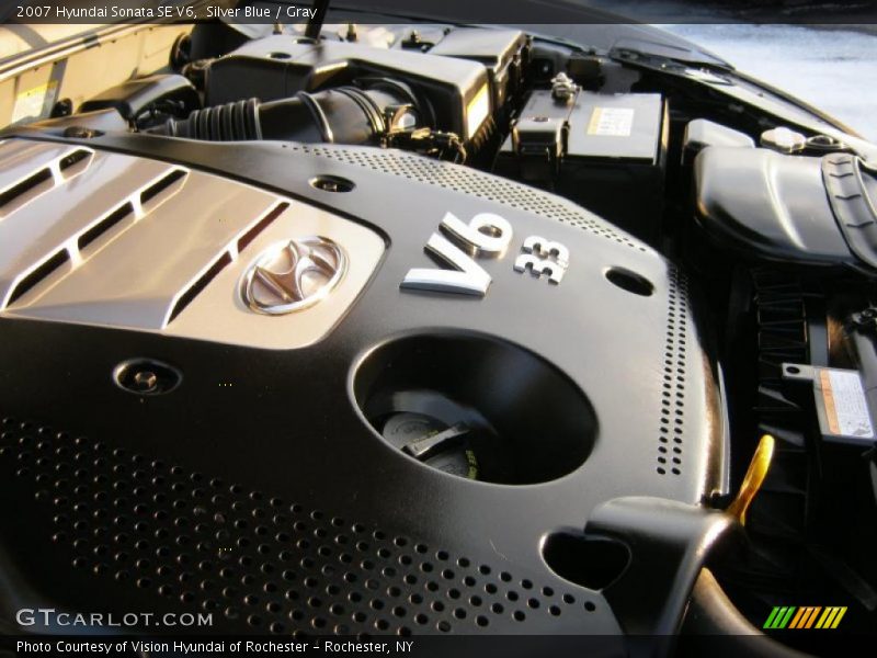Silver Blue / Gray 2007 Hyundai Sonata SE V6