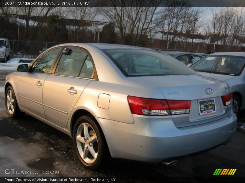 Silver Blue / Gray 2007 Hyundai Sonata SE V6