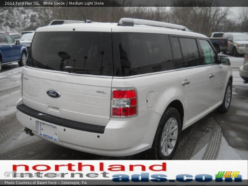 White Suede / Medium Light Stone 2011 Ford Flex SEL