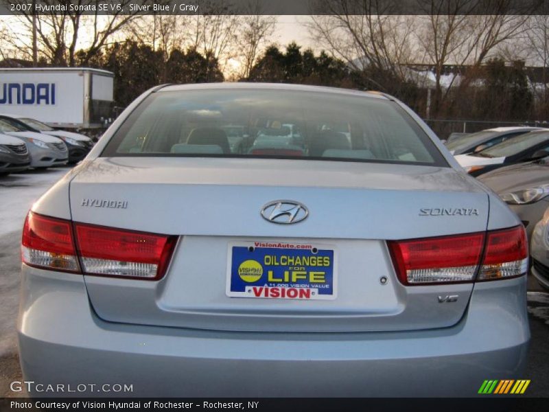 Silver Blue / Gray 2007 Hyundai Sonata SE V6