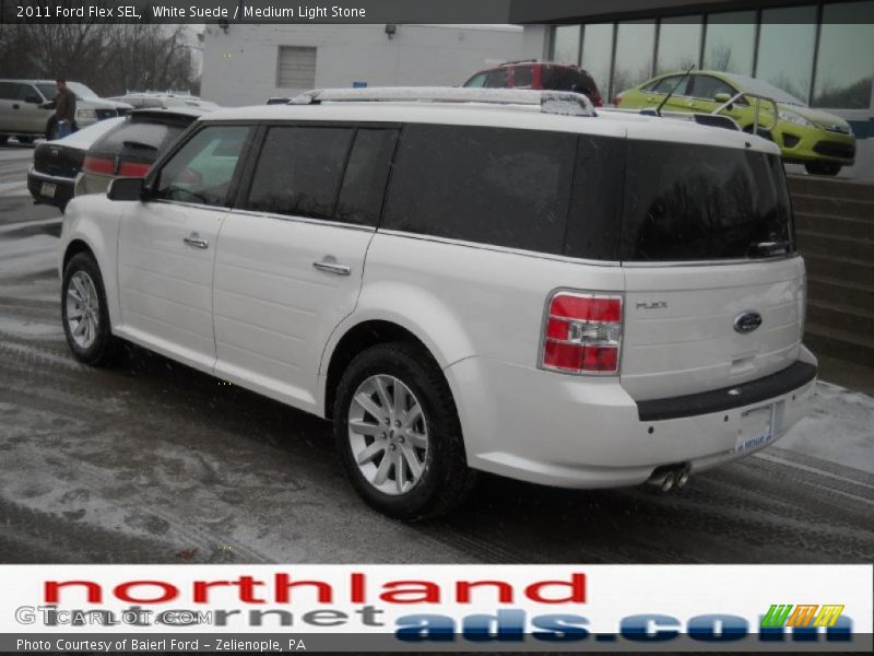 White Suede / Medium Light Stone 2011 Ford Flex SEL