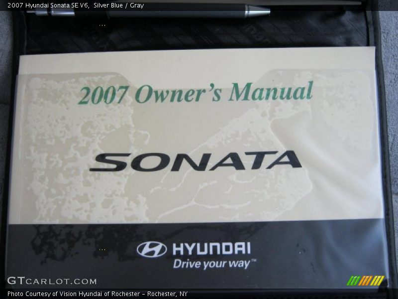 Silver Blue / Gray 2007 Hyundai Sonata SE V6