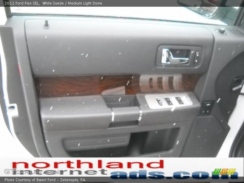 White Suede / Medium Light Stone 2011 Ford Flex SEL
