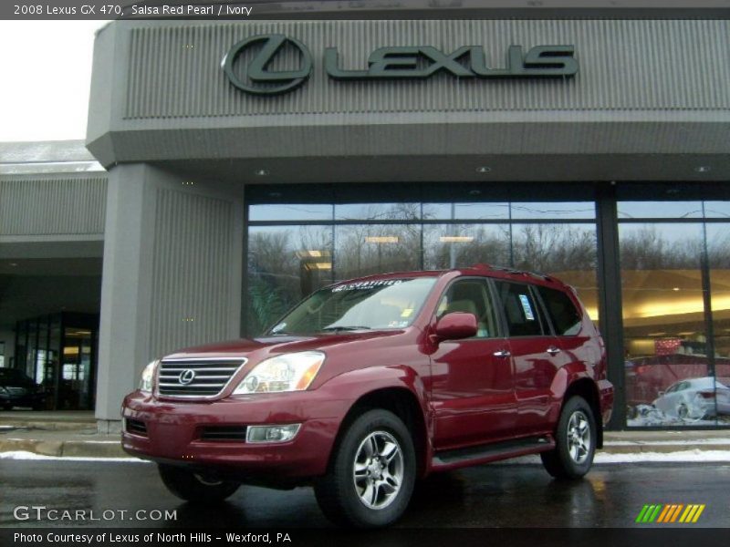 Salsa Red Pearl / Ivory 2008 Lexus GX 470