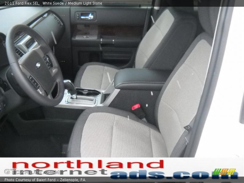 White Suede / Medium Light Stone 2011 Ford Flex SEL