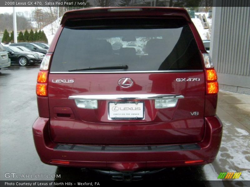 Salsa Red Pearl / Ivory 2008 Lexus GX 470