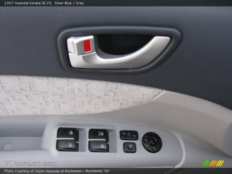 Silver Blue / Gray 2007 Hyundai Sonata SE V6