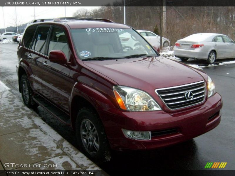 Salsa Red Pearl / Ivory 2008 Lexus GX 470