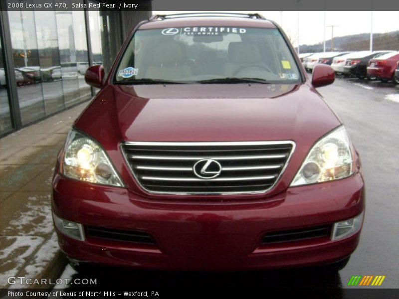 Salsa Red Pearl / Ivory 2008 Lexus GX 470