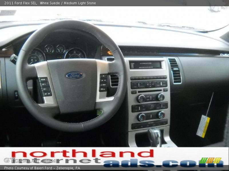 White Suede / Medium Light Stone 2011 Ford Flex SEL