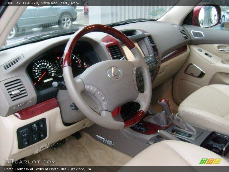 Salsa Red Pearl / Ivory 2008 Lexus GX 470