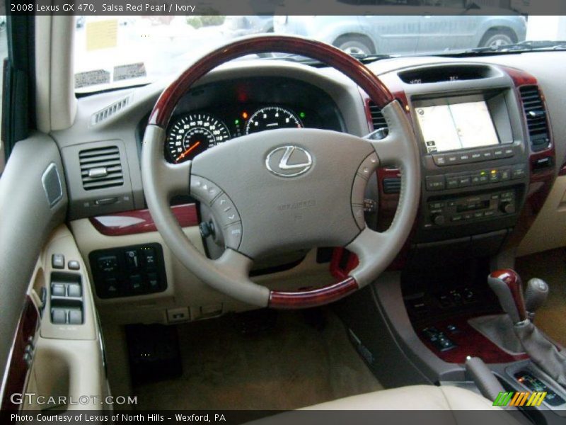 Salsa Red Pearl / Ivory 2008 Lexus GX 470