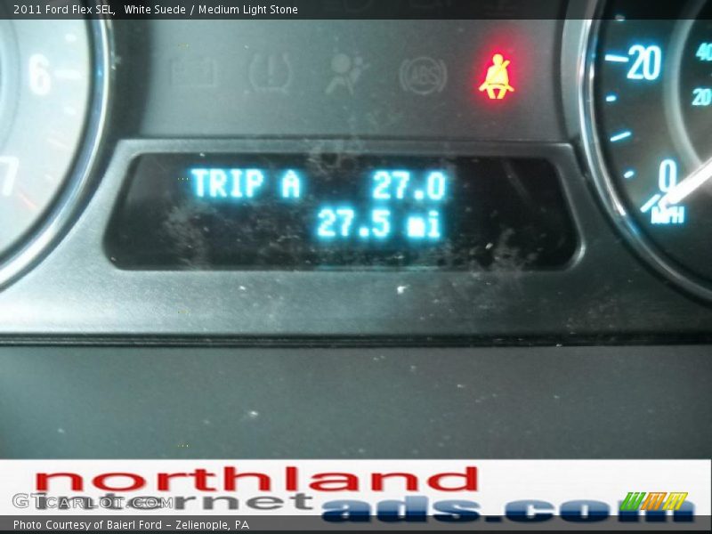 White Suede / Medium Light Stone 2011 Ford Flex SEL