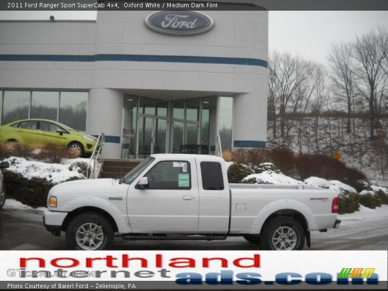 Oxford White / Medium Dark Flint 2011 Ford Ranger Sport SuperCab 4x4