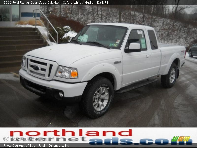 Oxford White / Medium Dark Flint 2011 Ford Ranger Sport SuperCab 4x4