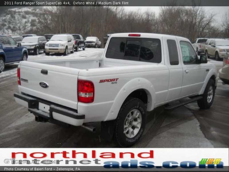 Oxford White / Medium Dark Flint 2011 Ford Ranger Sport SuperCab 4x4