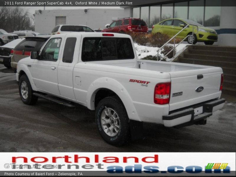Oxford White / Medium Dark Flint 2011 Ford Ranger Sport SuperCab 4x4