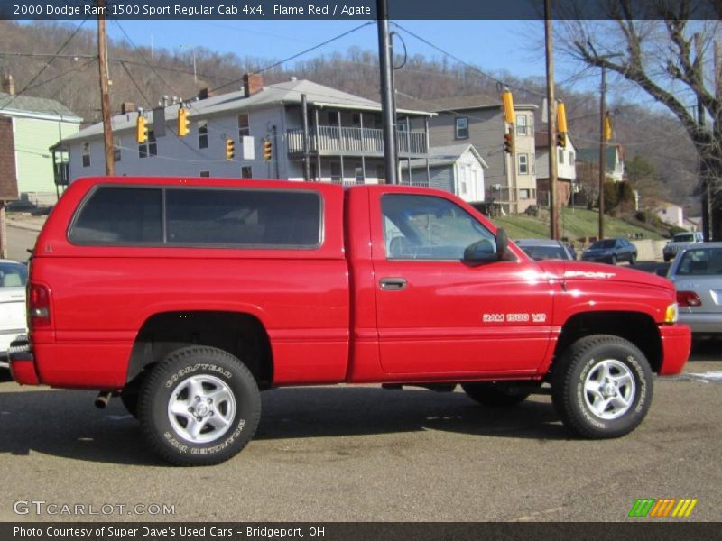  2000 Ram 1500 Sport Regular Cab 4x4 Flame Red