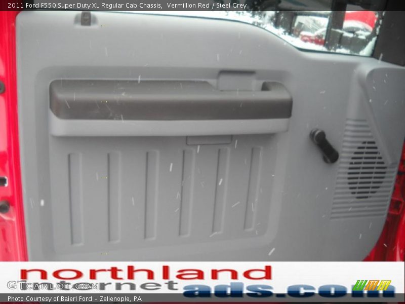 Vermillion Red / Steel Grey 2011 Ford F550 Super Duty XL Regular Cab Chassis