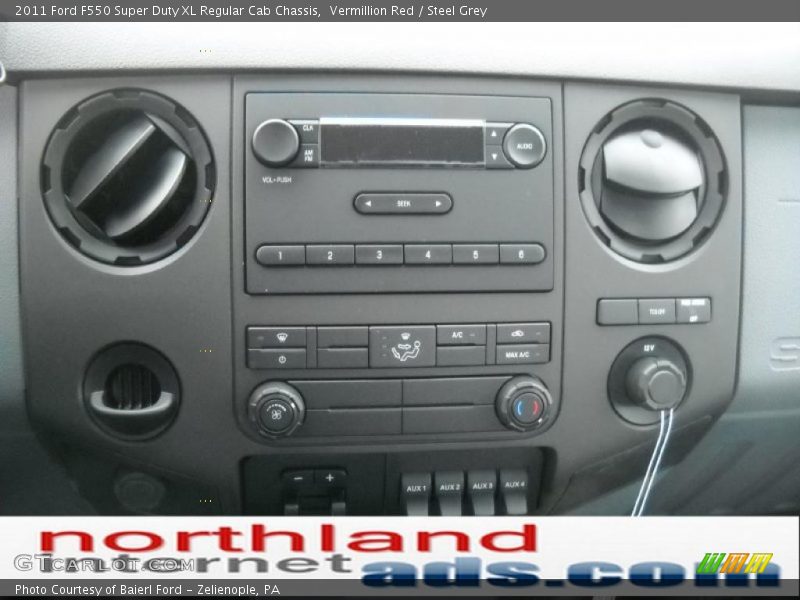 Vermillion Red / Steel Grey 2011 Ford F550 Super Duty XL Regular Cab Chassis