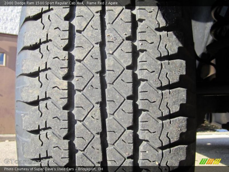 Flame Red / Agate 2000 Dodge Ram 1500 Sport Regular Cab 4x4