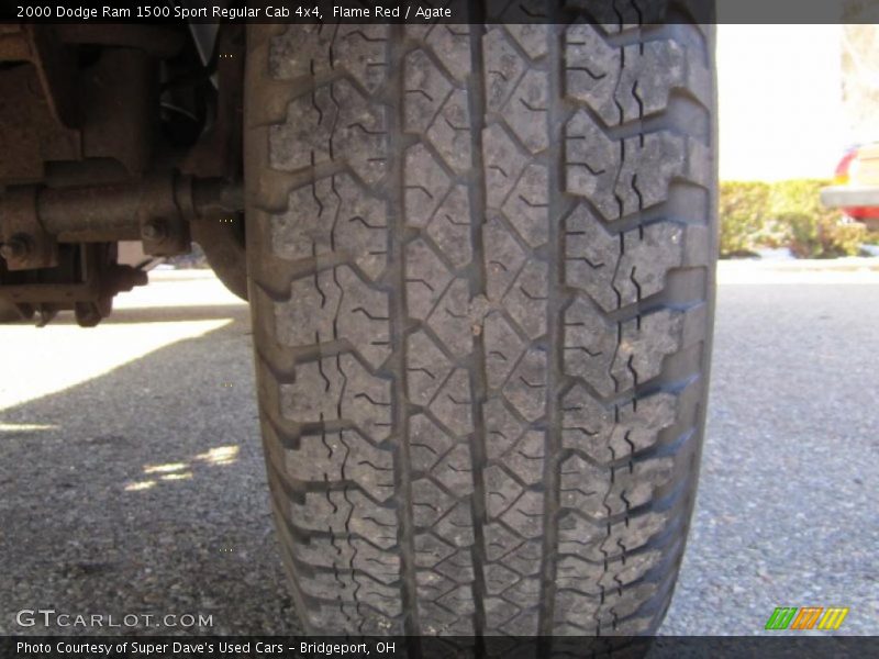Flame Red / Agate 2000 Dodge Ram 1500 Sport Regular Cab 4x4