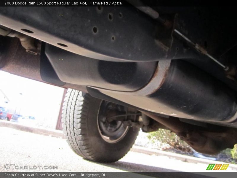 Flame Red / Agate 2000 Dodge Ram 1500 Sport Regular Cab 4x4