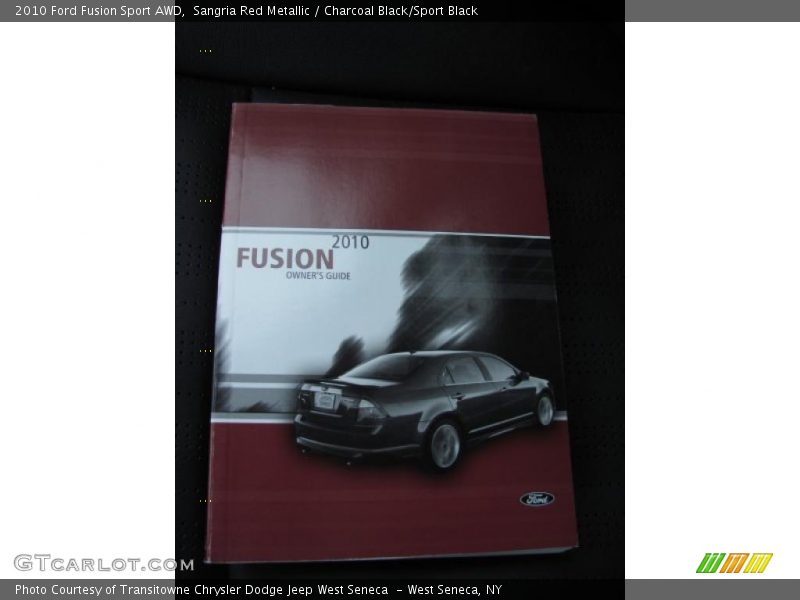 Sangria Red Metallic / Charcoal Black/Sport Black 2010 Ford Fusion Sport AWD