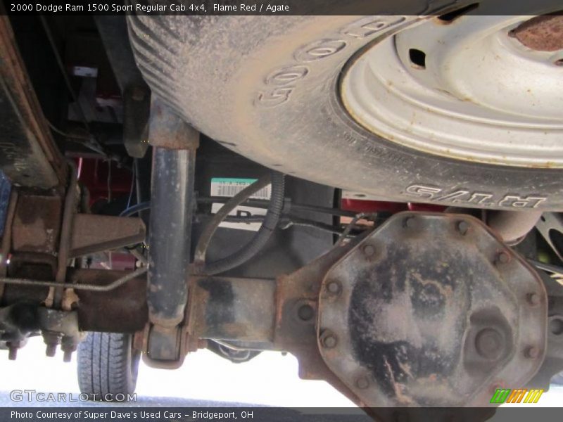 Flame Red / Agate 2000 Dodge Ram 1500 Sport Regular Cab 4x4
